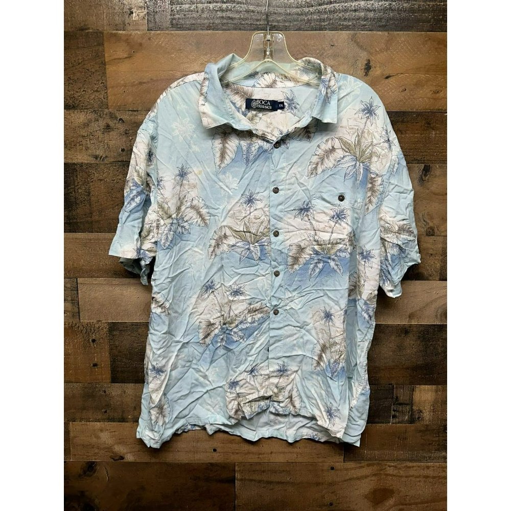 Boca Classics Men's Short Sleeve‎ Button Up Size XXL